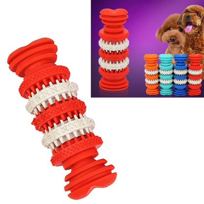 Dog Toy  for Pets Tooth Cleaning Chewing Toys of Non-Toxic Soft Rubber , Small Size,Length:12cm, 12cm Orange, 12cm Blue, 12cm Red, 12cm Baby Blue
