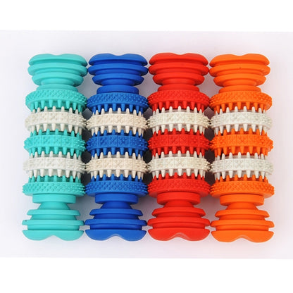 Dog Toy  for Pets Tooth Cleaning Chewing Toys of Non-Toxic Soft Rubber , Small Size,Length:12cm, 12cm Orange, 12cm Blue, 12cm Red, 12cm Baby Blue