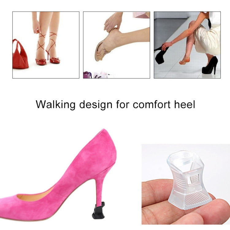 5 Pairs Hard Wearing Anti-slip PVC StoppersShoes High Heel Cover Protectors, Size: S ,Random Color Delivery, Size: S