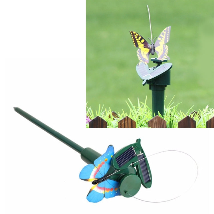 Colibrí giratorio eléctrico con energía solar, mariposa decorativa, juguete divertido para mascotas, jardinería, decoración pastoral, mariposa 2