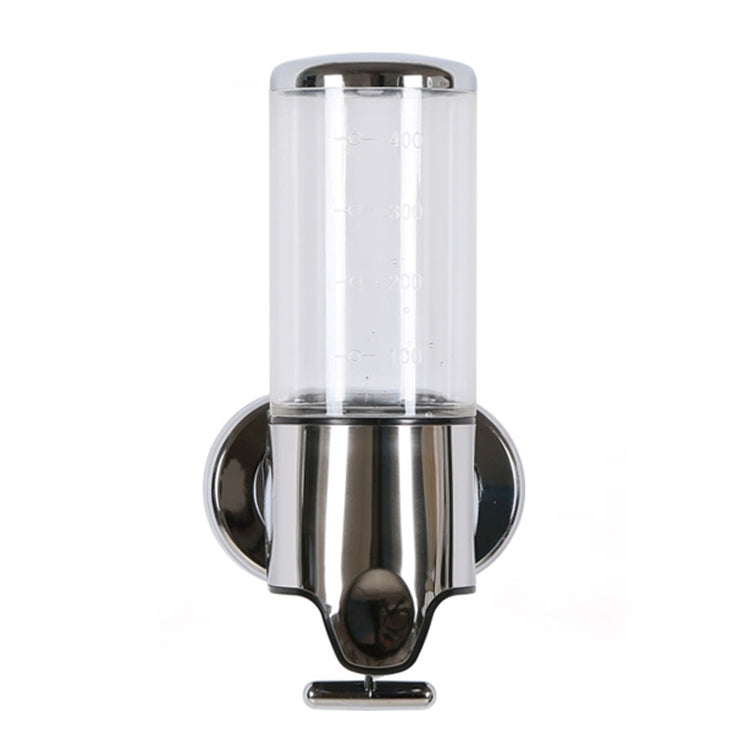 Hotel Shower Manual Dispenser Wall Mounted Washing Liquid Shampoo Soap Bottle, Capacity: 500ml, 500ml/Clear White