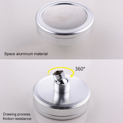 Removable and Washable 304 Stainless Steel Round Pressurized Handheld Shower Head, Size: 80mm, Pattern K