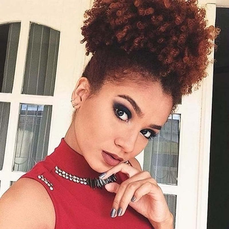 Peluca de red con rizos esponjosos y cabeza explosiva para personas negras europeas y americanas