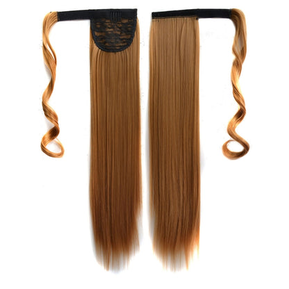26# Invisible Seamless Bandage-style  Wig Long Straight Hair Wig Ponytail, 26#