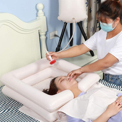 Lavabo inflable cuadrado portátil de PVC para el cuidado del hogar, lavabo inflable