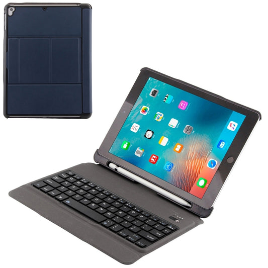 T-201 Teclado Bluetooth 3.0 destacável ultrafino + capa para tablet em pele com textura de pele de cordeiro para iPad Air/Air 2/iPad Pro de 9,7 polegadas, com suporte para ajuste multiangular, T-201