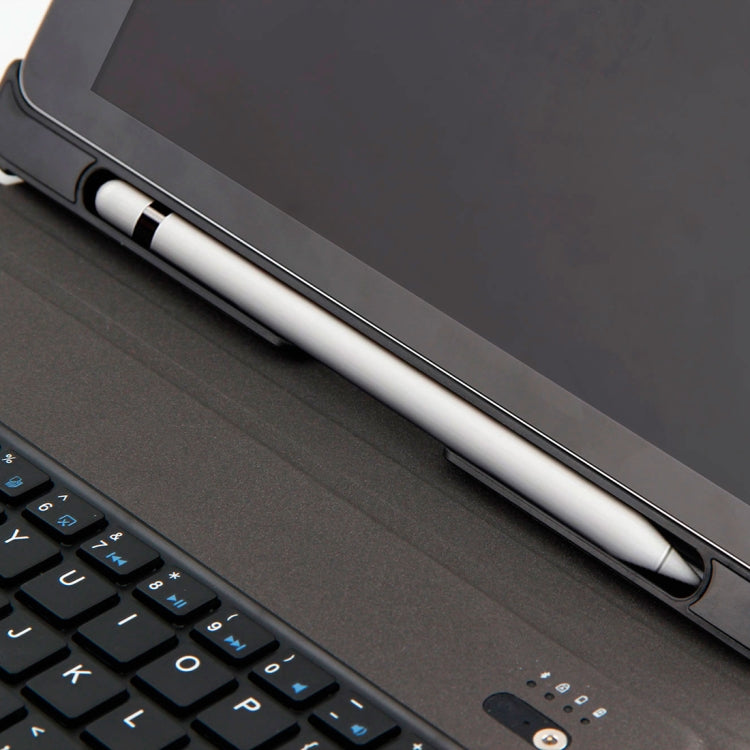 Funda T-201 con teclado Bluetooth 3.0 ultrafino desmontable y textura de piel de cordero para iPad Air/Air 2/iPad Pro de 9,7 pulgadas, compatible con múltiples ángulos de ajuste.