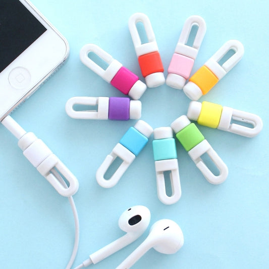 Earphone Headphone Wire Cable Line Protective Cover Winder Cord Wrap Organizer, Random Color Delivery, 1PCS Organizer
