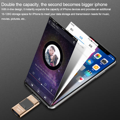 Pen drive de metal de 128 GB com ligações USB 3.0, 8 pinos e micro USB, compatível com Android, iPhone e computadores.