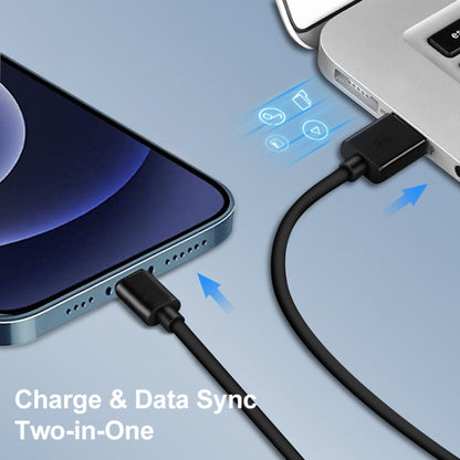 LZ-728 2 in 1 18W QC 3.0 USB Interface Travel Charger + USB to 8 Pin Data Cable Set, EU Plug, Cable Length: 1m, with 8 Pin Cable