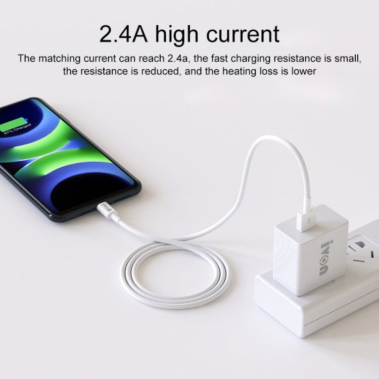 IVON CA70 Type-C / USB-C Fast Charging Data Cable, Length: 2m, Type-C, Length: 2m