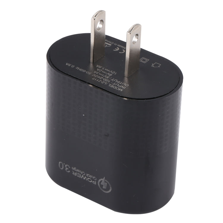 LZ-2117 18W QC3.0 3.1A USB Fast Charger, US Plug, US Plug