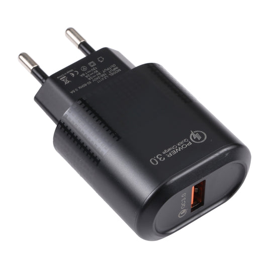 LZ-2117 18W QC3.0 3.1A USB Fast Charger, EU Plug, EU Plug