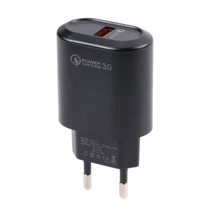 LZ-2117 18W QC3.0 3.1A USB Fast Charger, EU Plug, EU Plug