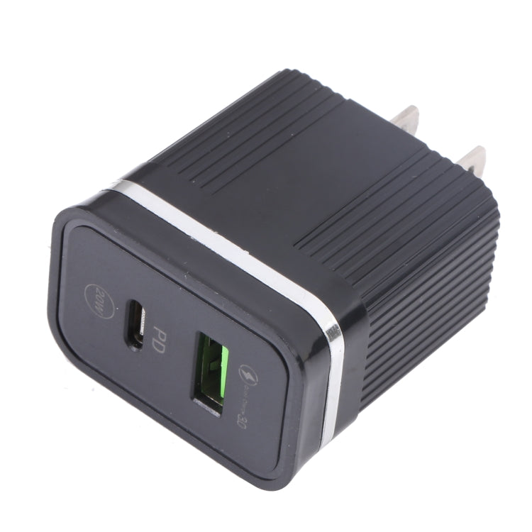 46-A2C2 20W PD + QC3.0 USB Multifunction Fast Charger,US Plug, US Plug
