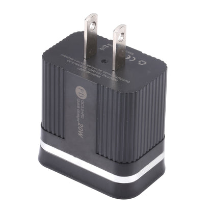 46-A2C2 20W PD + QC3.0 USB Multifunction Fast Charger,US Plug, US Plug