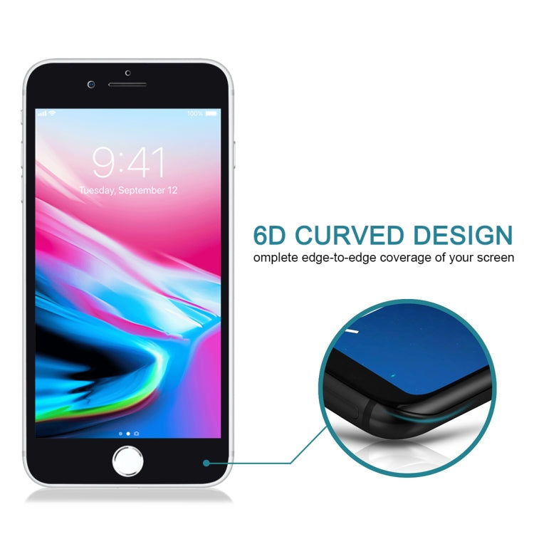 9H 6D Anti-peep Tempered Glass Film for iPhone 7 Plus, For iPhone 7 Plus(Black), For iPhone 7 Plus(White)
