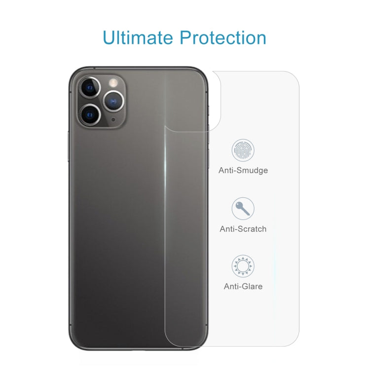 For iPhone 11 Pro Max 9H 2.5D Half - Screen Transparent Mobile Phone Tempered Glass Film Back Film, For iPhone 11 Pro Max (1 PC)