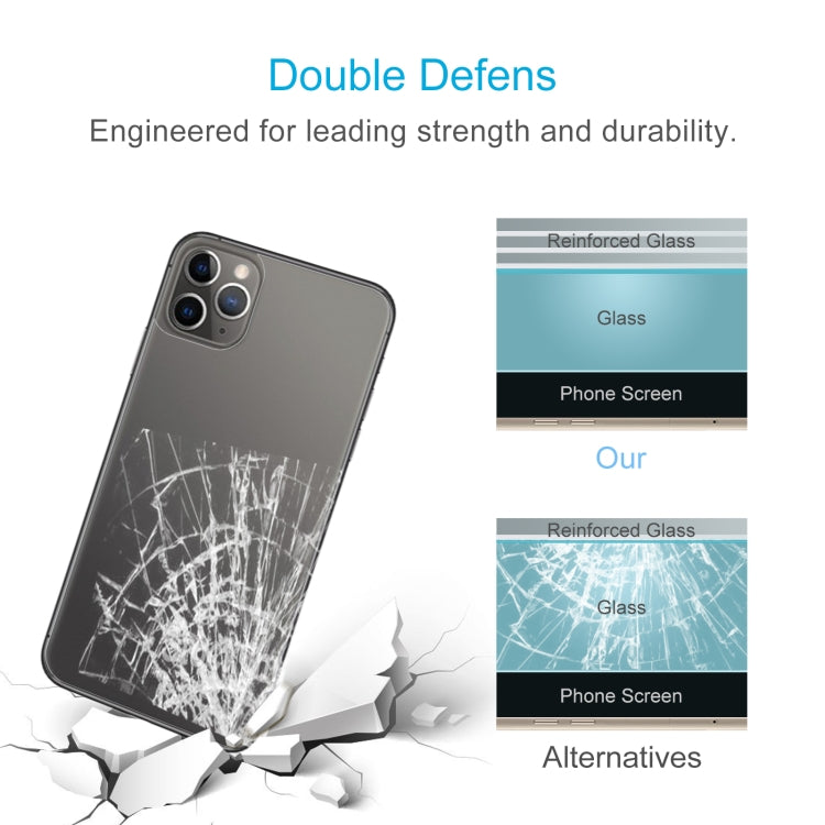For iPhone 11 Pro Max 9H 2.5D Half - Screen Transparent Mobile Phone Tempered Glass Film Back Film, For iPhone 11 Pro Max (1 PC)