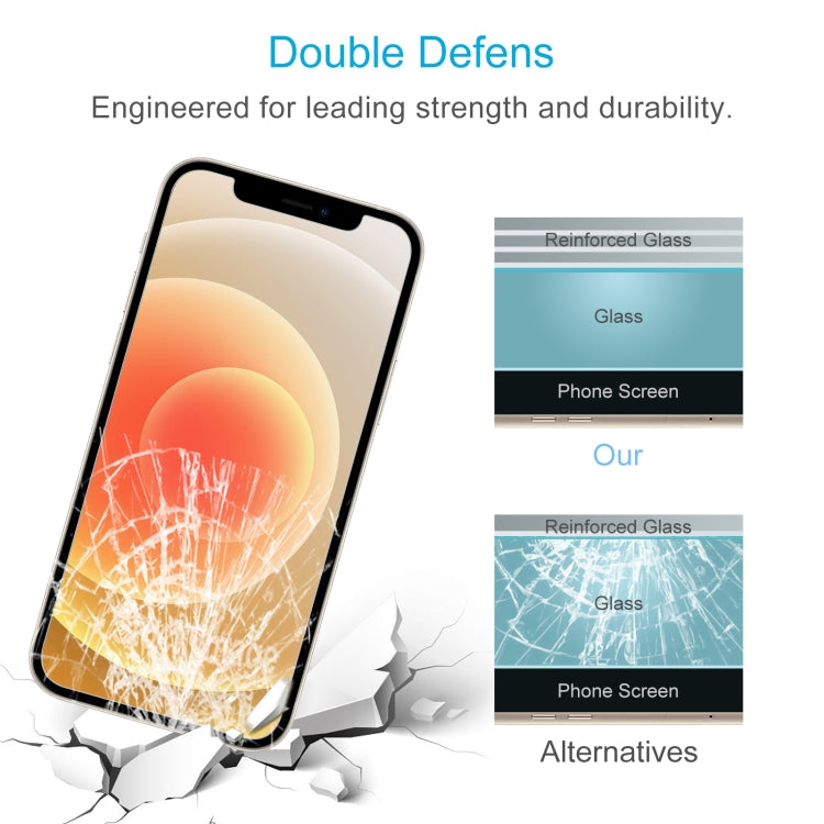 For iPhone 12 / 12 Pro 10pcs 0.26mm 9H 2.5D Tempered Glass Film (Slotted), For iPhone 12 / 12 Pro