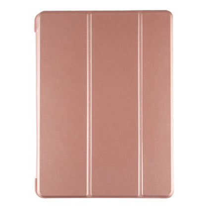PU Plastic Bottom Case Foldable Deformation Left and Right Flip Leather Case with Three Fold Bracket & Smart Sleep for iPad Air3 2019