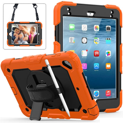Shockproof Colorful Silica Gel + PC Protective Case for iPad Mini 2019 / Mini 4, with Holder & Shoulder Strap & Hand Strap & Pen Slot, For iPad Mini 2019 / Mini 4