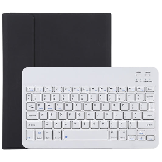 TG11B Detachable Bluetooth White Keyboard + Microfiber Leather Tablet Case for iPad Pro 11 inch (2020), with Pen Slot & Holder, White Keyboard