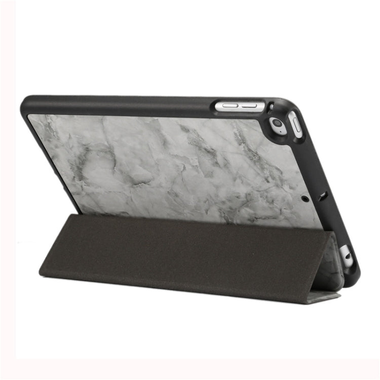 Marble Texture Pattern Horizontal Flip Leather Case for iPad Mini 2019, with Three-folding Holder & Pen Slot & Sleep / Wake-up Function, For iPad Mini 2019