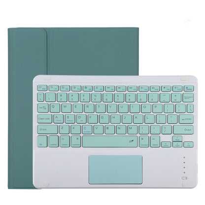 TG11BC Detachable Bluetooth Green Keyboard Microfiber Leather Tablet Case for iPad Pro 11 inch (2020), with Touchpad & Pen Slot & Holder, Green Keyboard