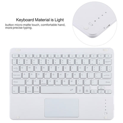 TG11BCS Detachable Bluetooth White Keyboard Microfiber Leather Tablet Case for iPad Pro 11 inch (2020), with Backlight & Touchpad & Pen Slot & Holder, White Keyboard