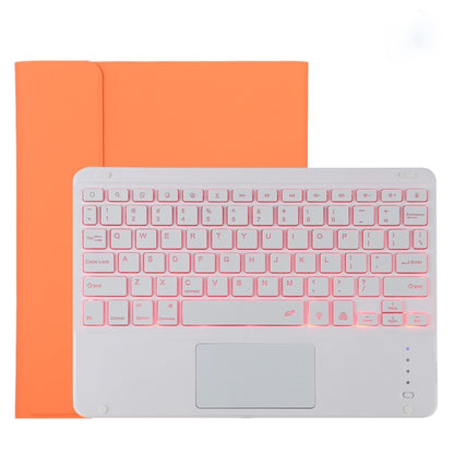 TG11BCS Detachable Bluetooth White Keyboard Microfiber Leather Tablet Case for iPad Pro 11 inch (2020), with Backlight & Touchpad & Pen Slot & Holder, White Keyboard