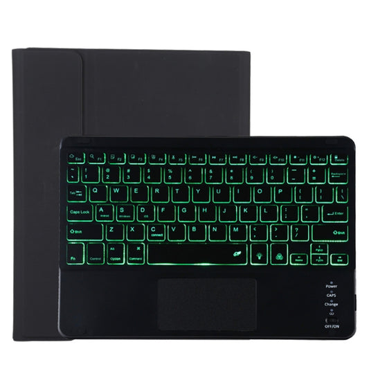 TG11BCS Detachable Bluetooth Black Keyboard Microfiber Leather Tablet Case for iPad Pro 11 inch (2020), with Backlight & Touchpad & Pen Slot & Holder, Black Keyboard