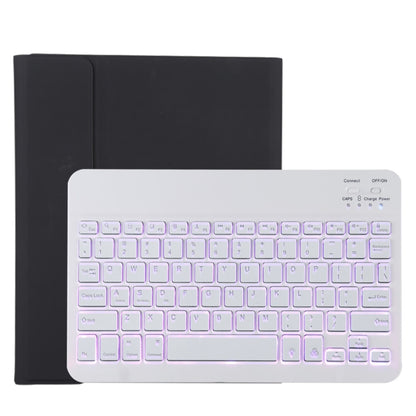 TG11BS Detachable Bluetooth White Keyboard Microfiber Leather Tablet Case for iPad Pro 11 inch (2020), with Backlight & Pen Slot & Holder, White Keyboard