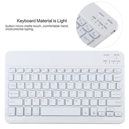 TG11BS Detachable Bluetooth White Keyboard Microfiber Leather Tablet Case for iPad Pro 11 inch (2020), with Backlight & Pen Slot & Holder, White Keyboard