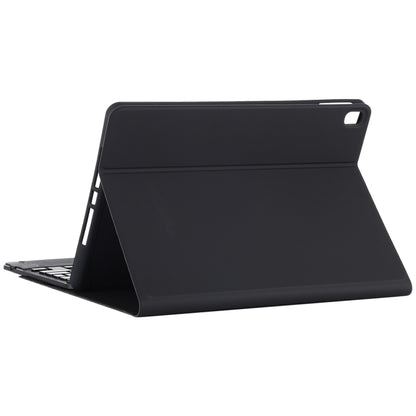 TG-102BCS Detachable Bluetooth Black Keyboard + Microfiber Leather Tablet Case for iPad 10.2 inch / iPad Air (2019), with Touch Pad & Backlight & Pen Slot & Holder, Black Keyboard
