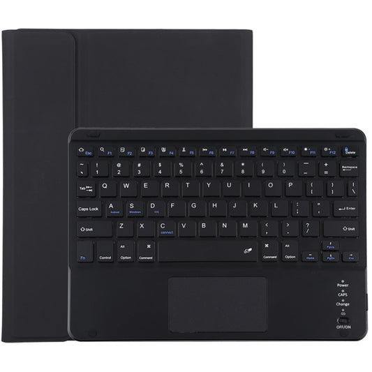 TG-102BC Detachable Bluetooth Black Keyboard + Microfiber Leather Tablet Case for iPad 10.2 inch / iPad Air (2019), with Touch Pad & Pen Slot & Holder, TG-102BC