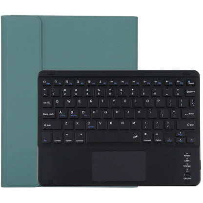 Teclado Bluetooth destacável TG-102BC preto + capa em pele de microfibra para iPad de 10,2 polegadas / iPad Air (2019), com touchpad, compartimento e suporte para caneta, TG-102BC