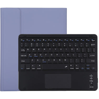Teclado Bluetooth destacável TG-102BC preto + capa em pele de microfibra para iPad de 10,2 polegadas / iPad Air (2019), com touchpad, compartimento e suporte para caneta, TG-102BC