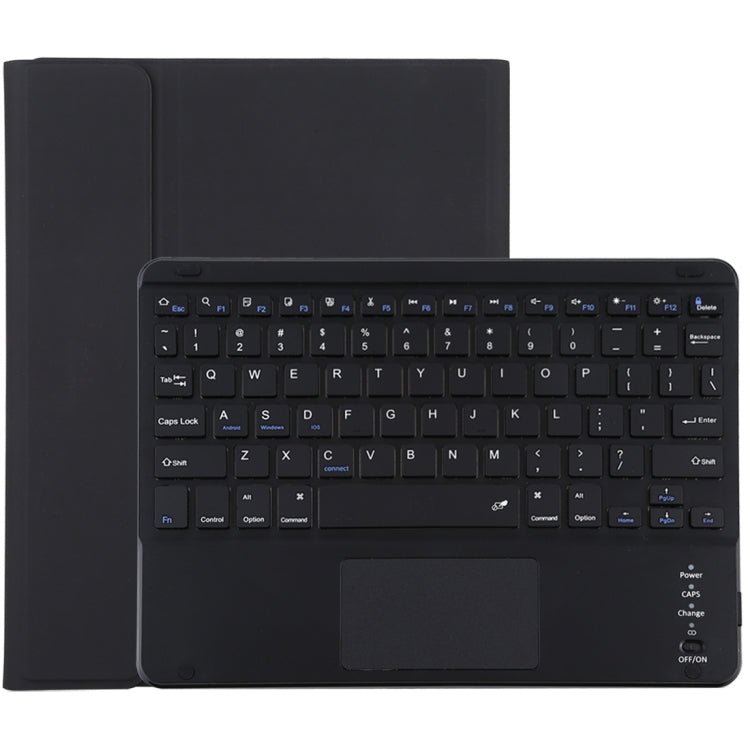 TG97BC Detachable Bluetooth Black Keyboard + Microfiber Leather Tablet Case for iPad 9.7 inch, with Touch Pad & Pen Slot & Holder, TG97BC