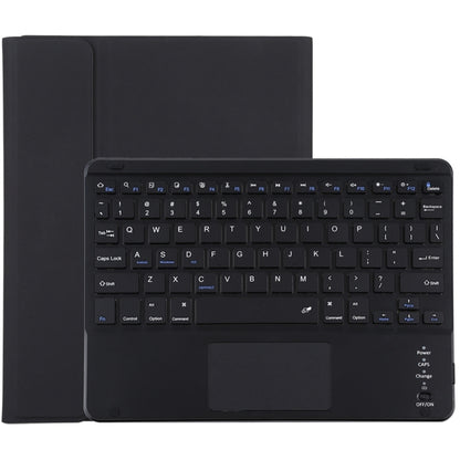 TG109BC Detachable Bluetooth Black Keyboard + Microfiber Leather Tablet Case for iPad Air 2020, with Touch Pad & Pen Slot & Holder, TG109BC