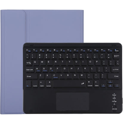 TG109BC Detachable Bluetooth Black Keyboard + Microfiber Leather Tablet Case for iPad Air 2020, with Touch Pad & Pen Slot & Holder, TG109BC