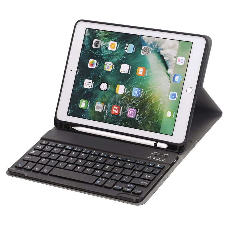 Funda ultrafina de cuero con teclado Bluetooth desmontable para iPad de 10,2 pulgadas (2019), con función de soporte y ranura para lápiz, A102B en negro, A102B en dorado, A102B en azul y A102B en oro rosa.