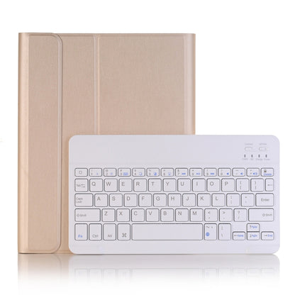 Funda ultrafina de cuero con teclado Bluetooth desmontable para iPad de 10,2 pulgadas (2019), con función de soporte y ranura para lápiz, A102B en negro, A102B en dorado, A102B en azul y A102B en oro rosa.