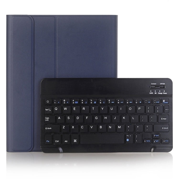 Funda ultrafina de cuero con teclado Bluetooth desmontable para iPad de 10,2 pulgadas (2019), con función de soporte y ranura para lápiz, A102B en negro, A102B en dorado, A102B en azul y A102B en oro rosa.