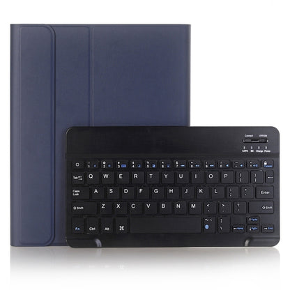 Funda ultrafina de cuero con teclado Bluetooth desmontable para iPad de 10,2 pulgadas (2019), con función de soporte y ranura para lápiz, A102B en negro, A102B en dorado, A102B en azul y A102B en oro rosa.
