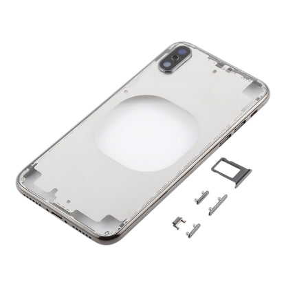 Transparent Back Cover with Camera Lens & SIM Card Tray & Side Keys for iPhone X, For iPhone X (Transparent Back), For iPhone X (Transparent White)