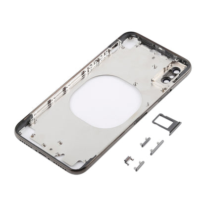 Transparent Back Cover with Camera Lens & SIM Card Tray & Side Keys for iPhone X, For iPhone X (Transparent Back), For iPhone X (Transparent White)