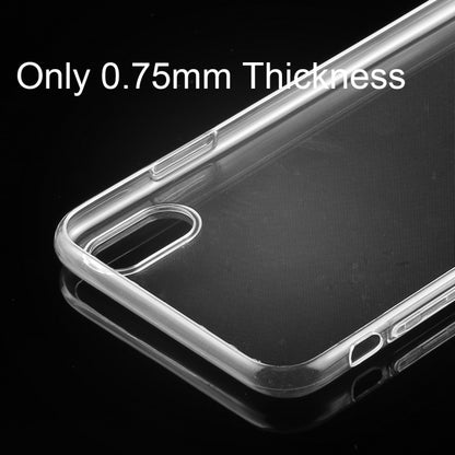 For iPhone XS 0.75mm TPU Ultra-thin Transparent Case, iPhone XS(1pcs)