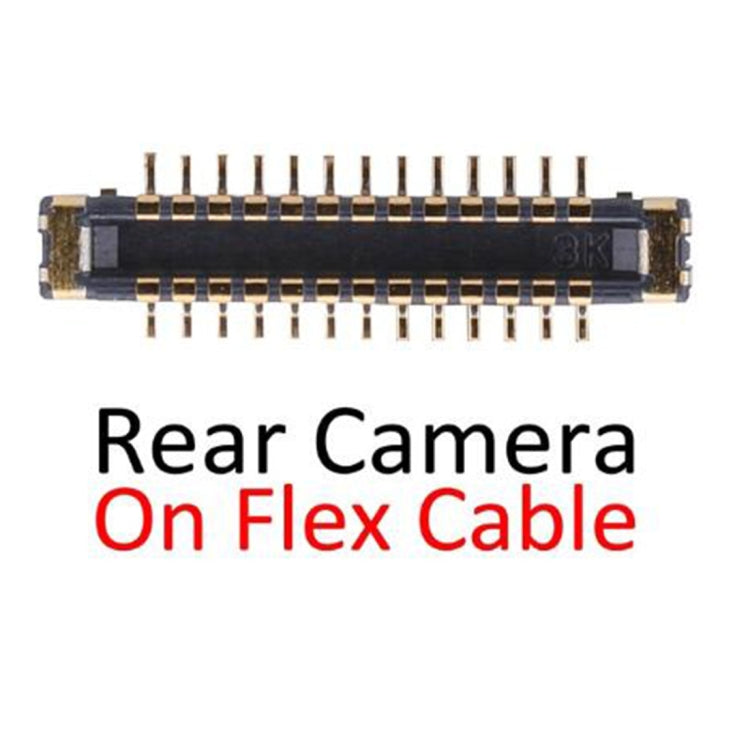Rear Back Camera FPC Connector On Flex Cable for iPhone X, For iPhone X