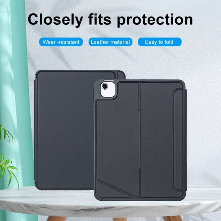 T11-AS For iPad Air 11 2025 / Air 5 / 4 10.9 / Pro 11 2022&2021&2020&2018 Touch Backlight Split Type Bluetooth Keyboard Leather Case, T11-AS